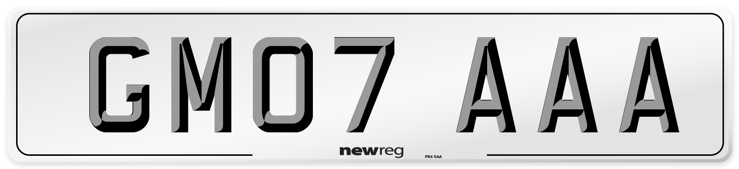 GM07 AAA Number Plate from New Reg